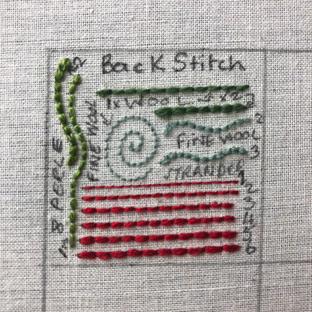 AStitchinQuine's tweet photo. Final #BackStitch sample. I used #StrandedCotton #CrewelWool and #Cotton Perle #Embroidery #HandEmbroidery #stitching #Onlinelearning #BritishStitchers #Handmade #TraditionalSkills #HeritageSkills #CrewelWork #SurfaceStitches https://t.co/iLF1L4vd4Y