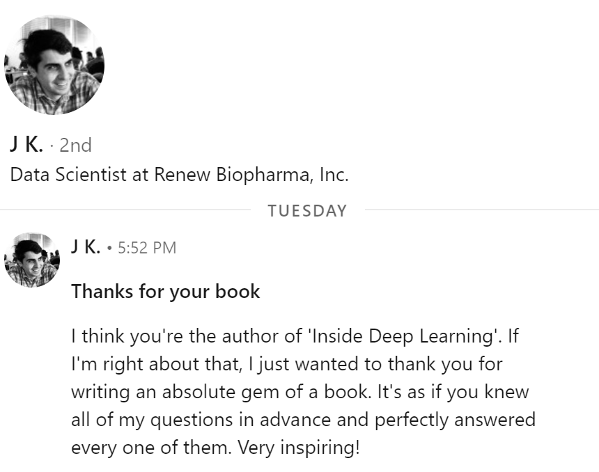 EdwardRaffML's tweet photo. Leaving DC after a great @kdd_news #KDD22, probably got more networking done than any prior conference I've been to! Also touched at another wonderful note on #InsideDeepLearning @ManningBooks . Sharing knowledge is one of the best things about conferences &amp; publishing! https://t.co/66nwAwdozp