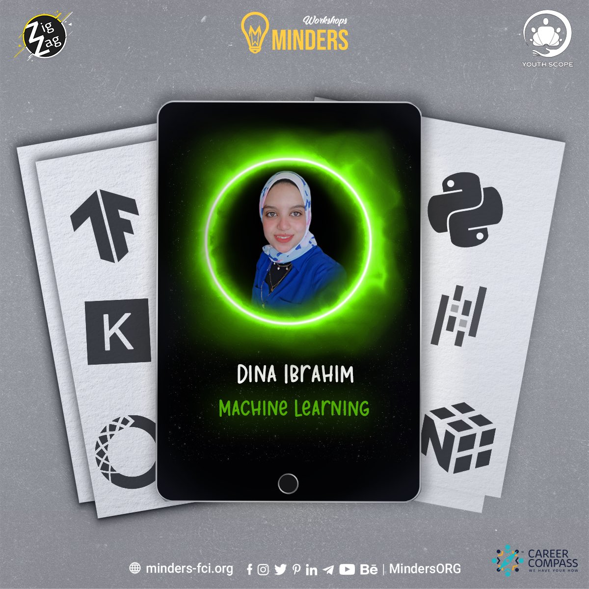 MindersORG's tweet photo. جاهز تعرف مين الـinstructors اللي هيساعدوك في رحلتك؟🤩 
في رحلتنا لنجم الـmachine learning هيكون معانا م/دينا ابراهيم وهي:
-AI engineer and Data scientist 
-واتخرجت من جامعة الإسكندرية 
-حضرت الـmaster بتاعتها في جامعة Ottawa.
#امشي_ورا_النجوم
#Minders22_Workshops
#Minders22 https://t.co/Bg71KlKqLw