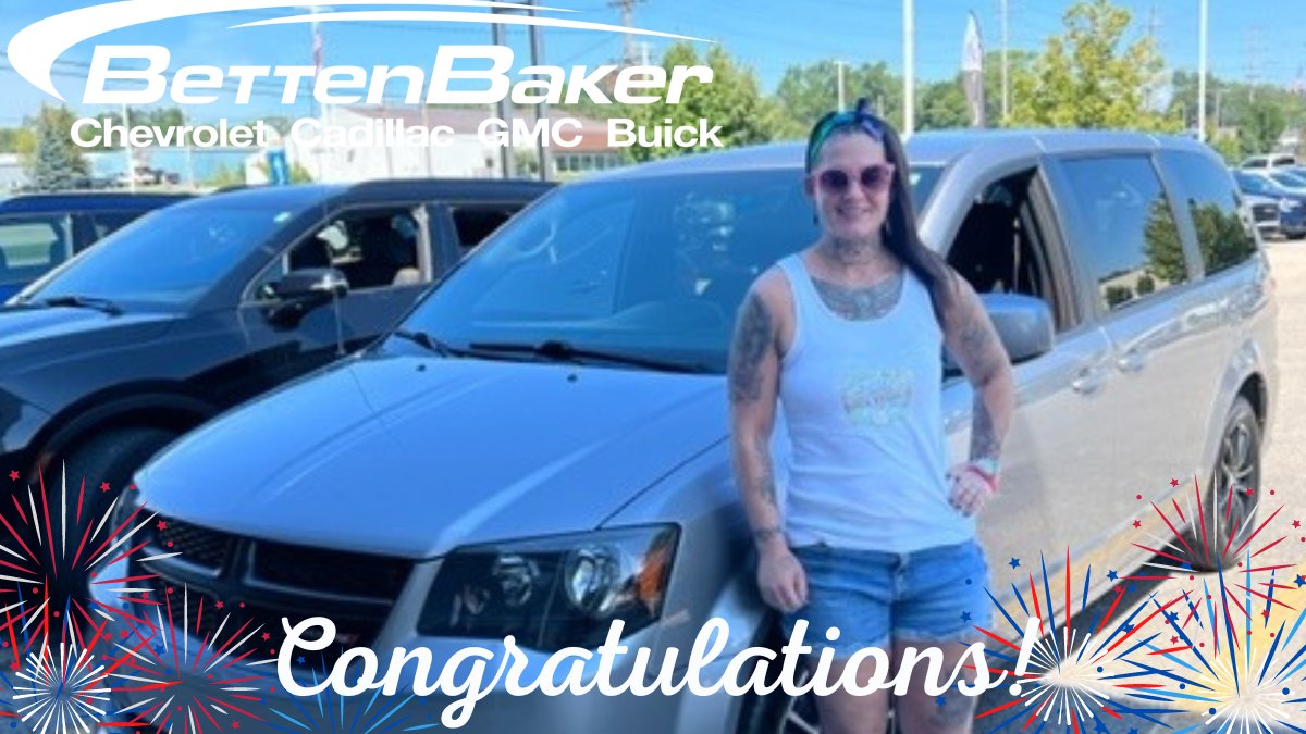 🥳🎉 Congratulations to Amber Patterson on your #Dodge #Caravan!  Thank you for trusting Kevin Johnson &amp; @theBettenBaker #team with your #business.  #Enjoy your #SUV! #BettenBakerMuskegonisthebest #KJiscrushingit #JusttrustJohnson #autosales 
