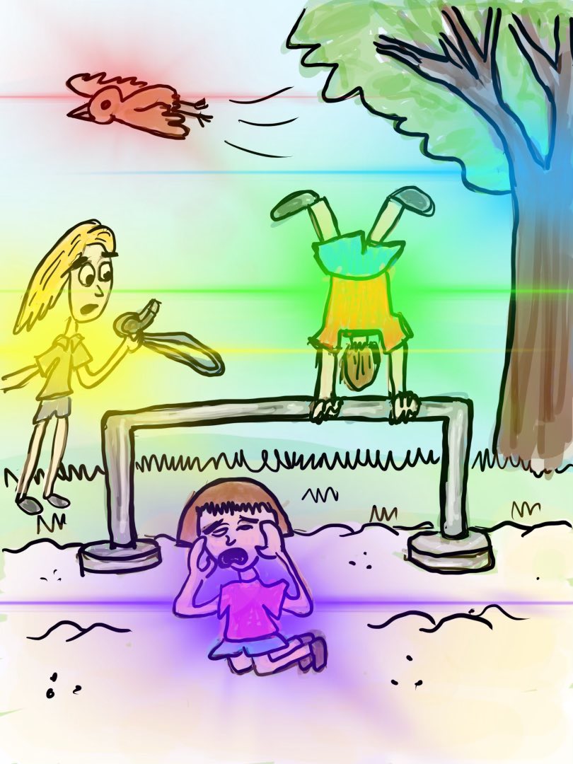 We want to hear about your supernatural encounters. One of us is an artist offering drawings of your story. Here’s my story that A1 made for me: