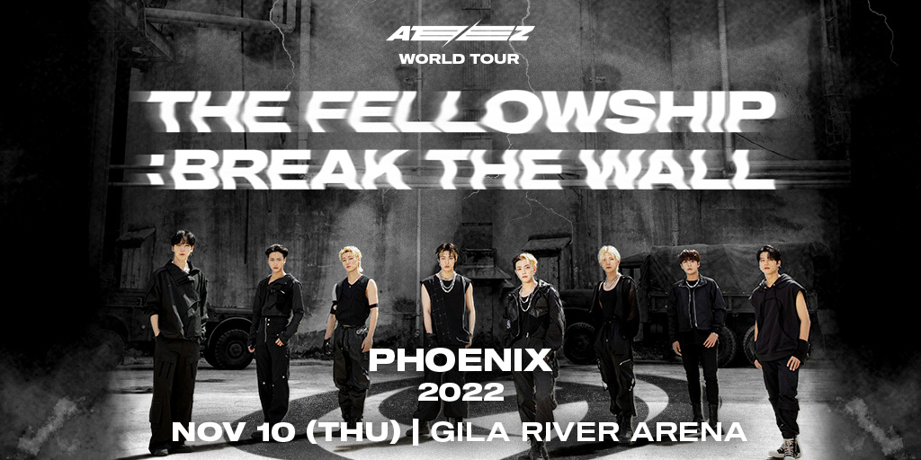 DDArenaAZ's tweet photo. @ATEEZofficial is bringing their WORLD TOUR to Gila River Arena on November 10! Sign-up now for early access before tickets go on-sale Friday, Aug. 26 at 4PM. LINK: https://t.co/Q5lP8ZSVad

#ATEEZ #kpop #arizona #phoenix https://t.co/Ti2WeY4sFZ