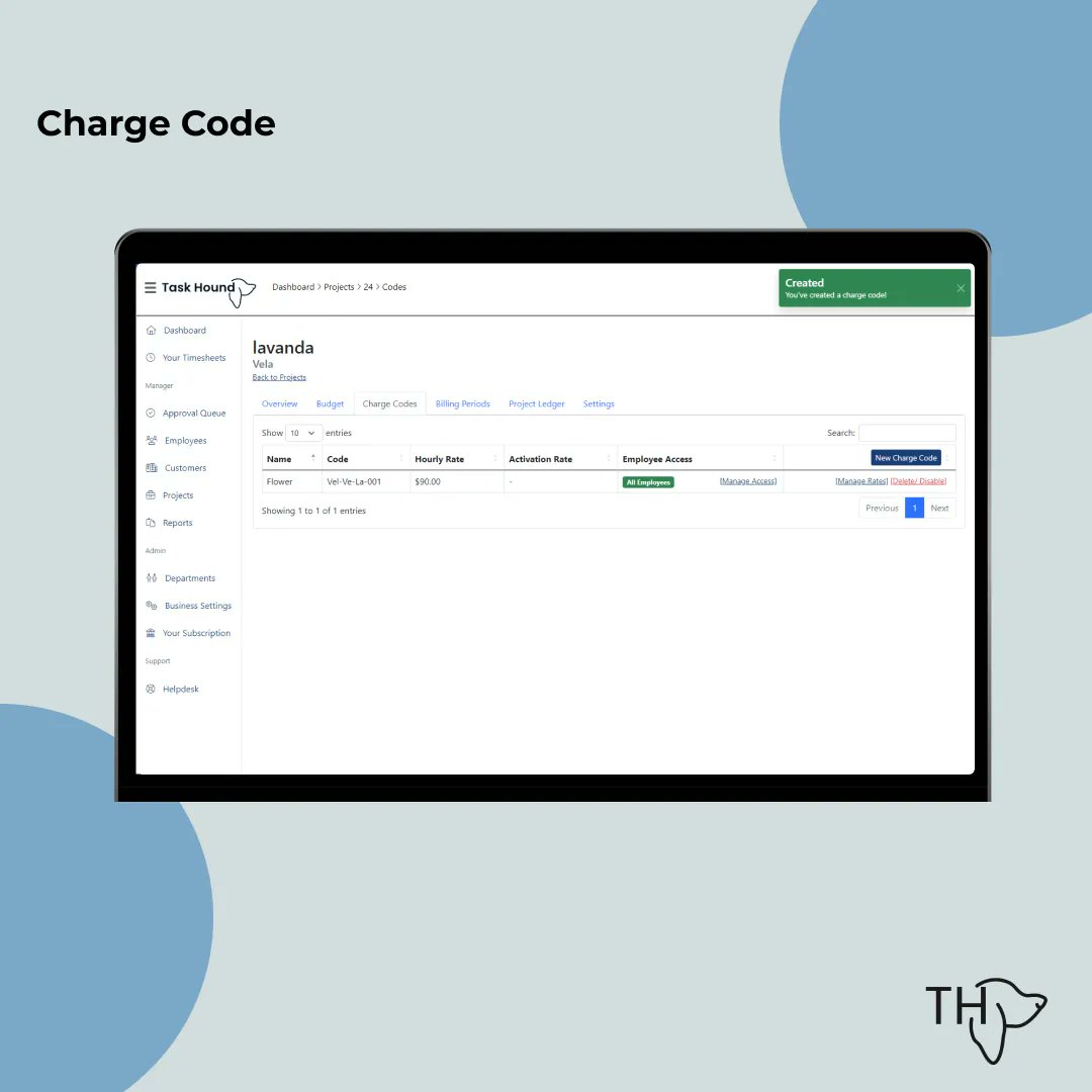 ItsTaskHound's tweet photo. Is time to put a code so your system is better organized if your project has more than one activity just organized in different names.
you will have a friendly name, code name, a little more details with standard hourly charge,  and the team working on this project. https://t.co/ypnrw2roDx