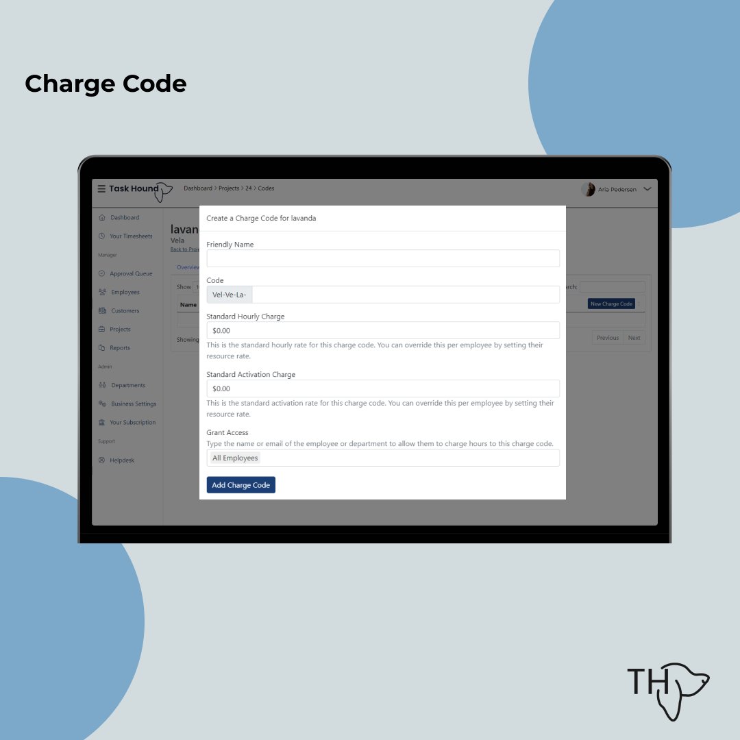 ItsTaskHound's tweet photo. Is time to put a code so your system is better organized if your project has more than one activity just organized in different names.
you will have a friendly name, code name, a little more details with standard hourly charge,  and the team working on this project. https://t.co/ypnrw2roDx