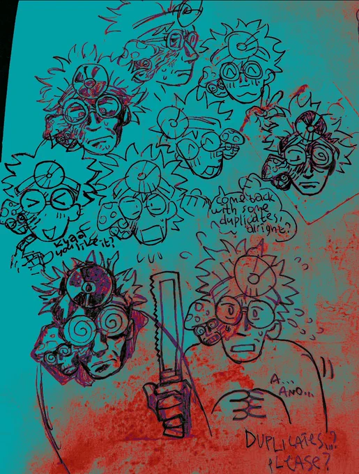 *forces you to look at these old doodles of the mycologists from inscryption* 