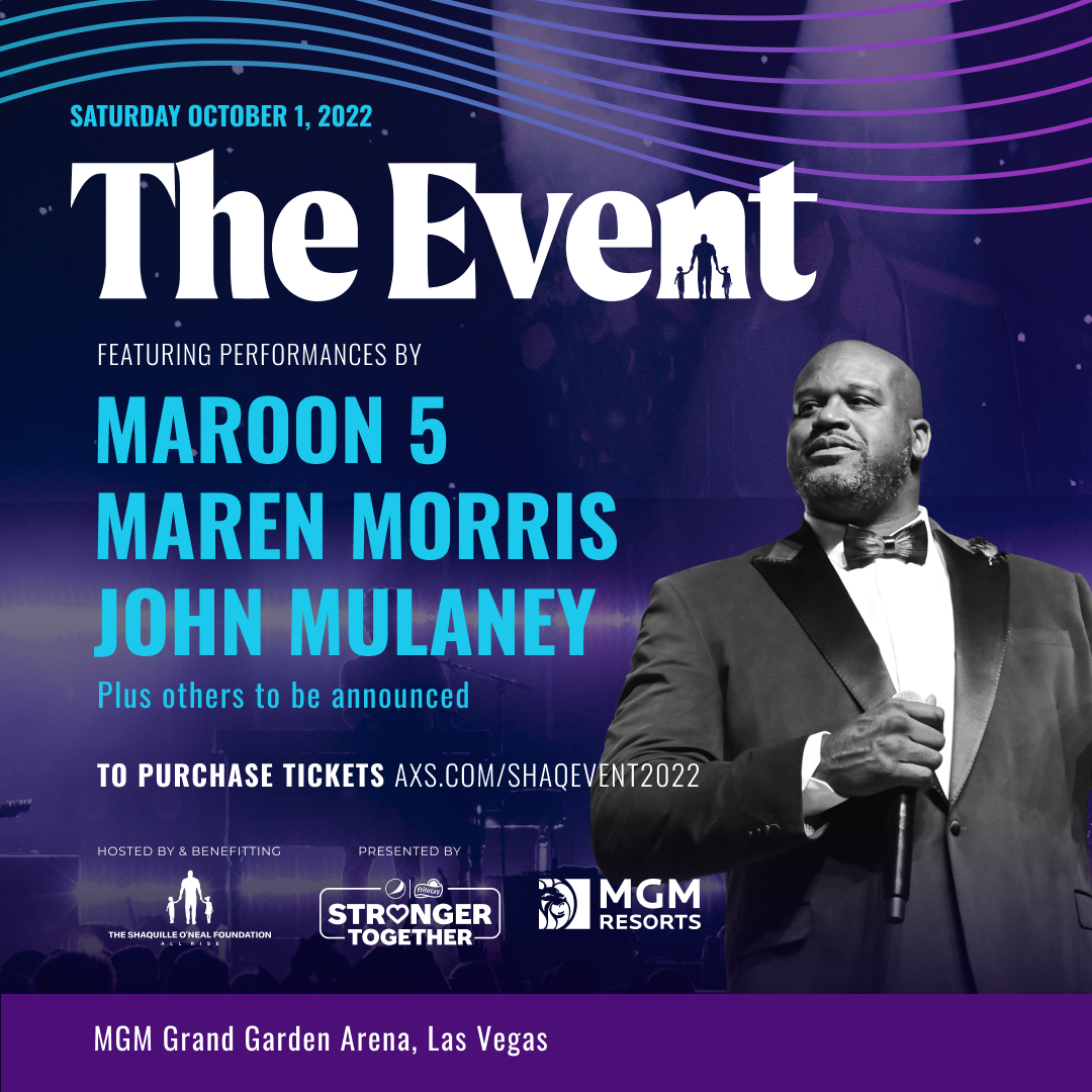 test Twitter Media - 🎤 ON SALE NOW 🎤 
The Shaquille O'Neal Foundation brings The Event, a fundraising gala with an all star line up of music and comedy to MGM Grand Garden Area! 
 
🎟️ Grab your tickets: https://t.co/rtUjYUwZAL https://t.co/XLV5enOOPm