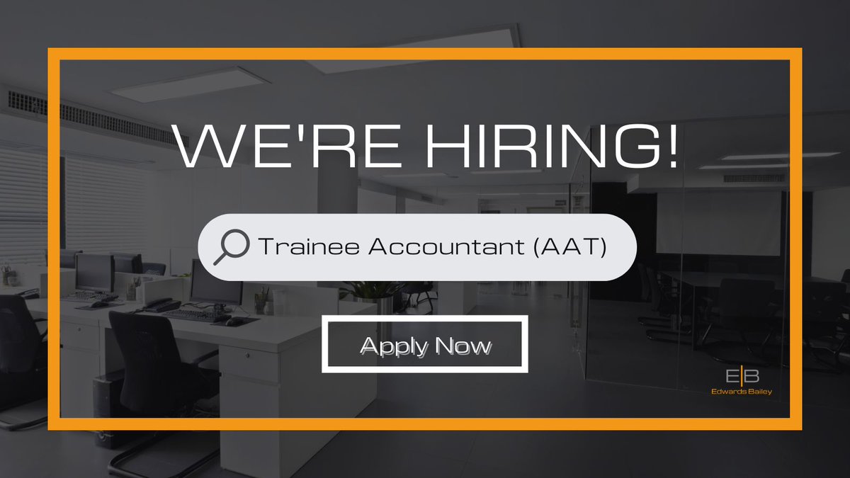 LimitedBailey's tweet photo. We're on the lookout for a Trainee Accountant (AAT) 

Open to those looking to start training towards the AAT qualification only.

Apply here https://t.co/Rpq1yhhppp 

#Hiring #TraineeAccountant #AAT #Accountant https://t.co/EApKLk3OQ1
