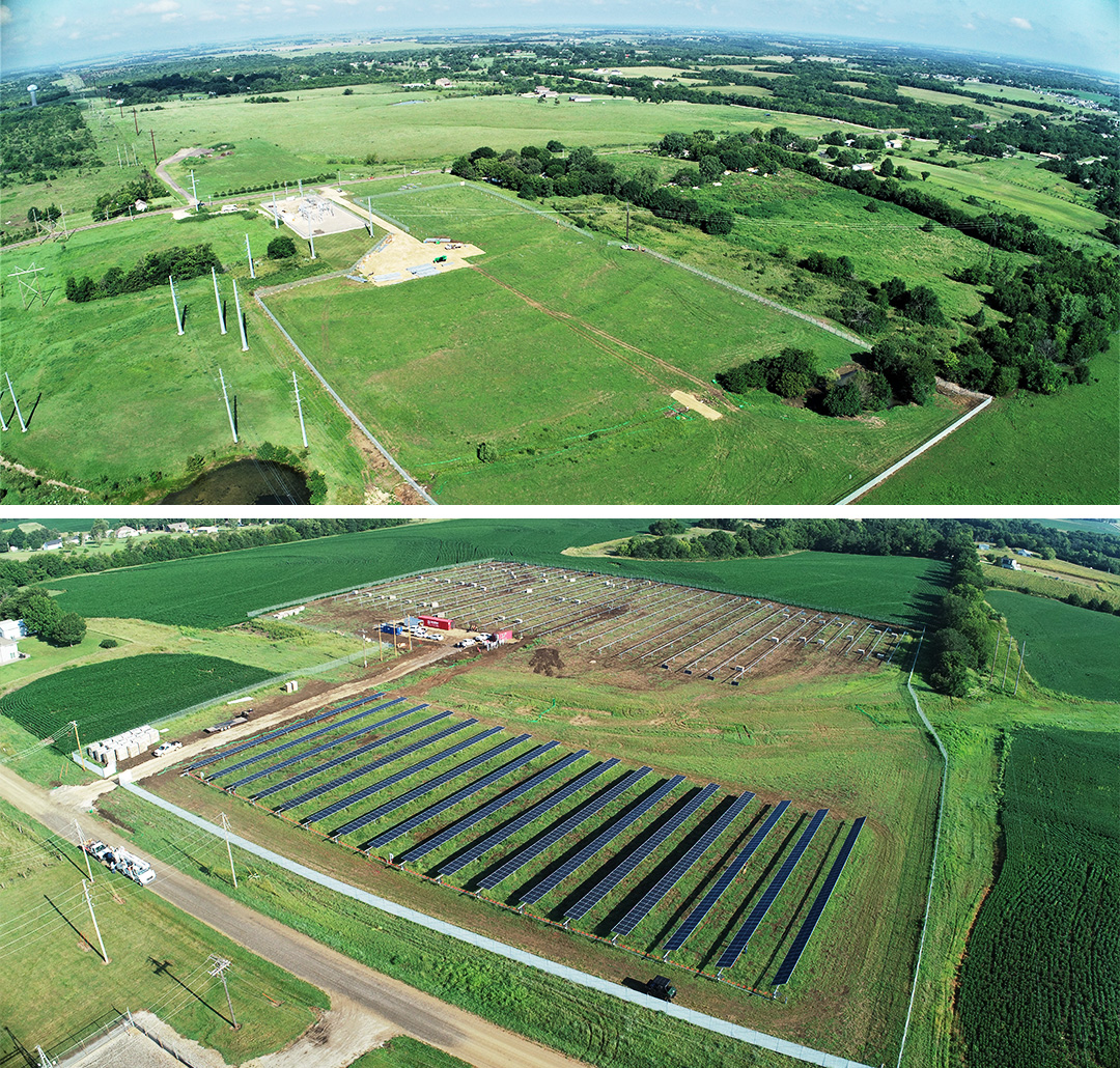 GenProEnergy's tweet photo. The GenPro Heavy Equipment crew is crushing it on these two sites in Kansas). 

The two projects total 3.443 MW-dc. Kudos to this new team and their leader Larry Zich for such a smooth installation! 

#solar #solarenergy #renewables #mechanical #construction https://t.co/sm3jFth6XU