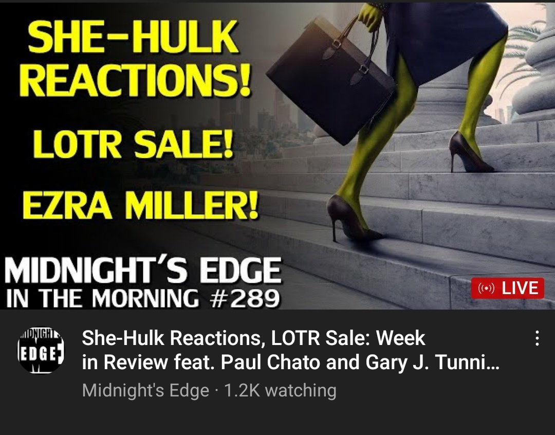 GNinjuh's tweet photo. 🌚#MidnightsEdgeInTheMorning🌞 #0289
#SheHulk #Reactions | #LordOfTheRings #Sale | #WeekInReview Feat.
@PaulChato
#GaryJTunnicliffe
@Midnights_Edge/@AndreEinherjar
@ThomasConnorsJr
@ScriptDoctorPHD
& YOU #MidNighters!
#DC
#Marvel
#Sandman
#Hellraiser
https://t.co/5Oq5NrNlBF https://t.co/AOUfrGnPMQ