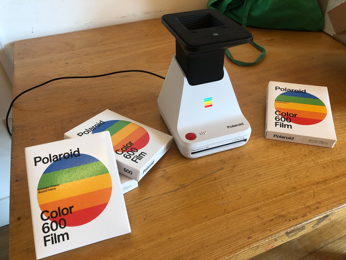 SignalFilmMedia's tweet photo. On Tuesday we visited @VisitGrizedale with artist Melanie King from @super_collider as part of our #CuratingClimate project. We used a Polaroid lab to process images taken in the forest and began to curate how they will look in an exhibition at Grizedale in the Autumn https://t.co/CUBV8AxV9b
