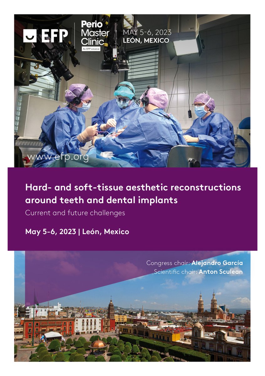 Have a look at the scientific programme and the faculty of the International Perio Master Clinic 2023 scheduled for next 5-6 May in León, Mexico. #EFPerio #PerioMasterClinic #periodontology
efp.org/news-events/in…