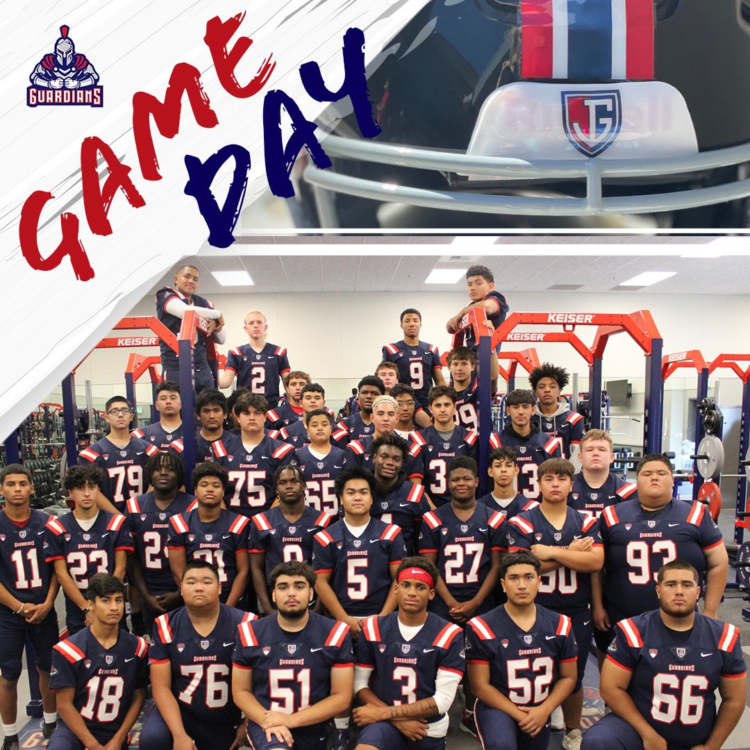 jgh_football's tweet image. 🗡GAME DAY 🗡

🏈 Guardians VS. Immanuel
📍KOLIGIAN STADIUM 
⏰ JV: 5:30 p.m. || VARSITY: 7:30 p.m.
📺 bit.ly/cifstate_org
#STANDFORMORE #garzaguardiansfootball #thegarzaway #garzaguardians #justingarza #justingarzahighschool #justingarzafootball #guardianfootball #central