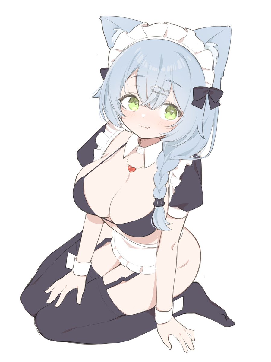 「巨乳ねこみみメイドちゃん... 」|うろつきのイラスト
