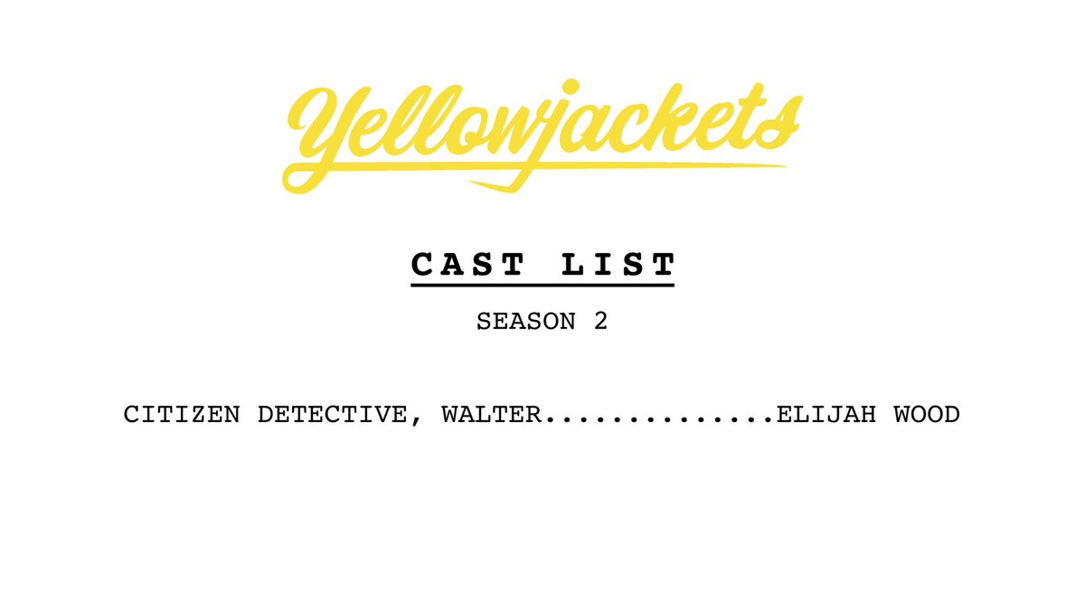 yellowjackets96's tweet image. Christina Ricci 🤝 @elijahwood 

Citizen Detective Walter joins Season 2 of #Yellowjackets.