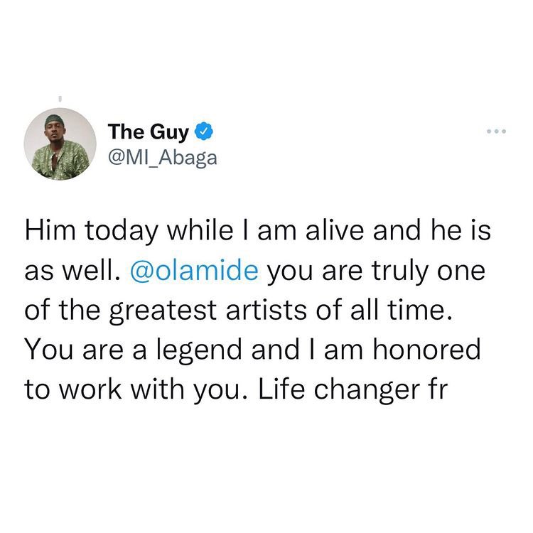 Naija_PR's tweet photo. GOAT recognizes GOAT👑 https://t.co/rt3M0bH1Bw