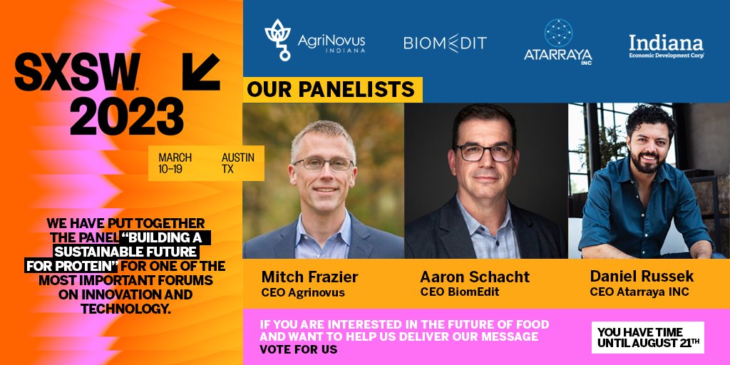 The vote to choose the <a href="/sxsw/">SXSW</a> 2023 speakers closes in three days. Your vote can still make the difference for Atarraya. Our message is very important: the future of food in the world may be at stake. Vote for us: panelpicker.sxsw.com/vote/125815