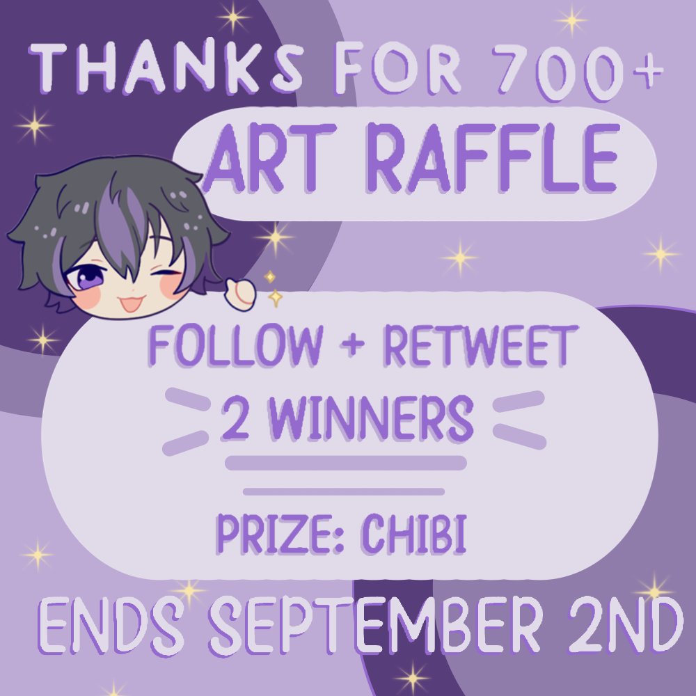 Tomiedraws's tweet photo. ✨ART RAFFLE✨
- Follow and retweet to enter!
- 2 Winners will get a full body chibi!
- Ends September 2nd!

Bonus! Post a meme below ⬇️
🍀GOOD LUCK!🍀
[#CampBuddy #artgiveaway #OCfanart #VtubersUprising #chibi] https://t.co/yevaYXYeLH