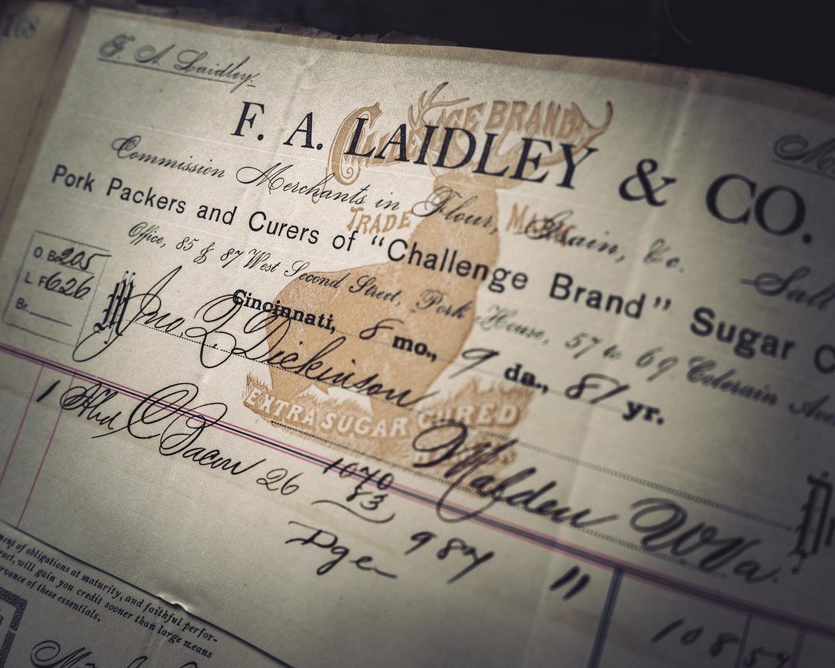 JQDsalt's tweet photo. One-hundred forty-one years and 10 days ago our company’s namesake bought some bacon, which had most likely been cured with his own salt.
1/2
#JQDSalt #Salt #Charleston #WestVirginia #AlmostHeaven #History #Butter #Bacon #Butterine #Oleomargarine #FlashbackFriday #Antique https://t.co/WXupYYOUek
