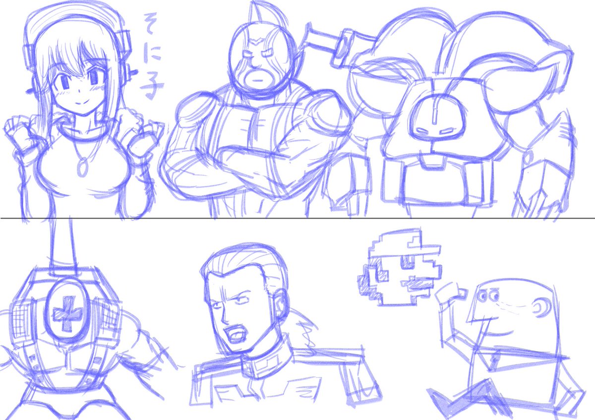 本日の配信枠で描いたもの 