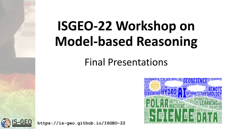 IS_GEOCommunity's tweet photo. View the #ISGEO22 Workshop on Model-based Reasoning Final Presentations LIVE @ 1:00PM CT! 

Youtube: https://t.co/myQRlfRr5W https://t.co/oLWtwXUoQg