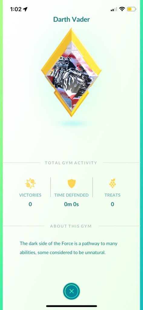 Darth Vader is my first Bulgarian Gold gym! My inner Star Wars nerd is so happy 🙃 Thank you so much for all the invites @1heBlueDragon and for always being such a great friend to me 🥰

#PokemonGo #PokemonGoFriend #Gold 