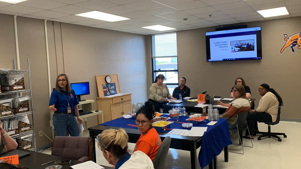 Mills16Ralph's tweet photo. Ensuring that we are providing our teachers with the competencies of Teacher Credibility. Today our focus was immediacy. O’Banion this is our season! @OBanion_Bisons https://t.co/J3zJOPpKSm