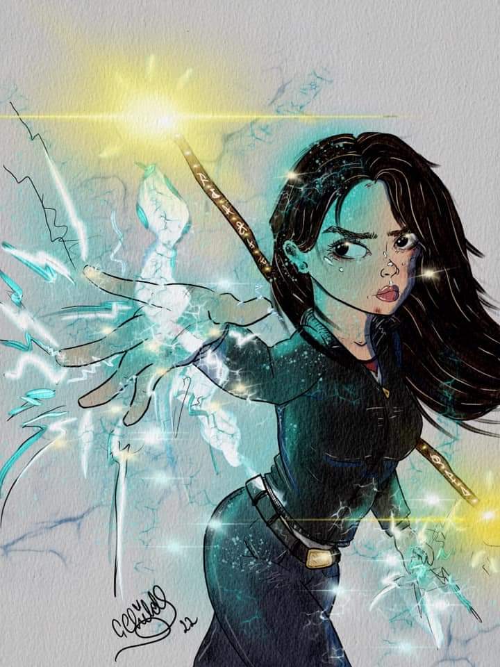 Gee_orgiamay's tweet photo. Valkyrie Cain is and always will be my favourite artistic muse honestly so thank you @DerekLandy #skulduggerypleasant #valkyriecain https://t.co/GJO9WIB7eb