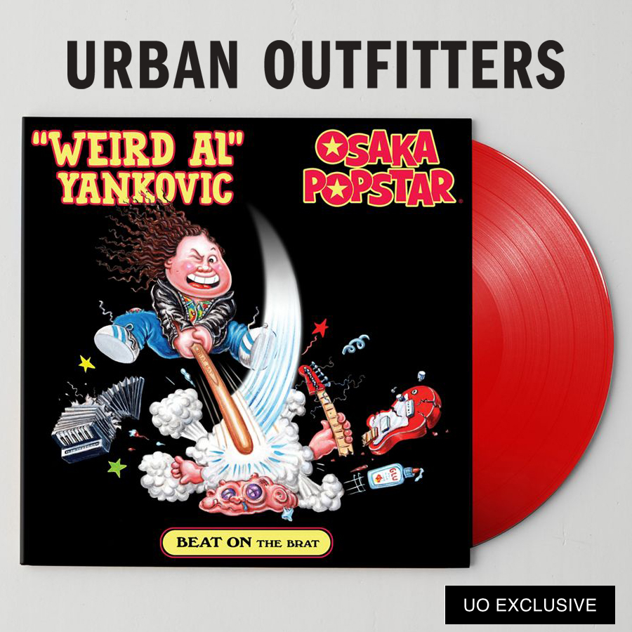 "Weird Al” X Osaka Popstar <a href="/UrbanOutfitters/">Urban Outfitters</a> Exclusive RED VINYL 12" paying homage to the Ramones! Features studio Recordings, exclusive live Bonus Tracks &amp; more by both artists. Get it now @ UO: urbanoutfitters.com/shop/weird-al-…