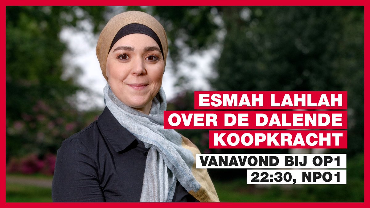 Uit het CPB rapport van vandaag blijkt dat de koopkracht van veel mensen er op achteruit gaat. Het aandeel mensen in armoede stijgt volgend jaar tot 7,6 procent. Voor kinderen is dat zelfs 9,5 procent. <a href="/a_lahlah/">Esmah Lahlah 🕊️</a> maakt zich zorgen en schuift vanavond aan bij OP1.
