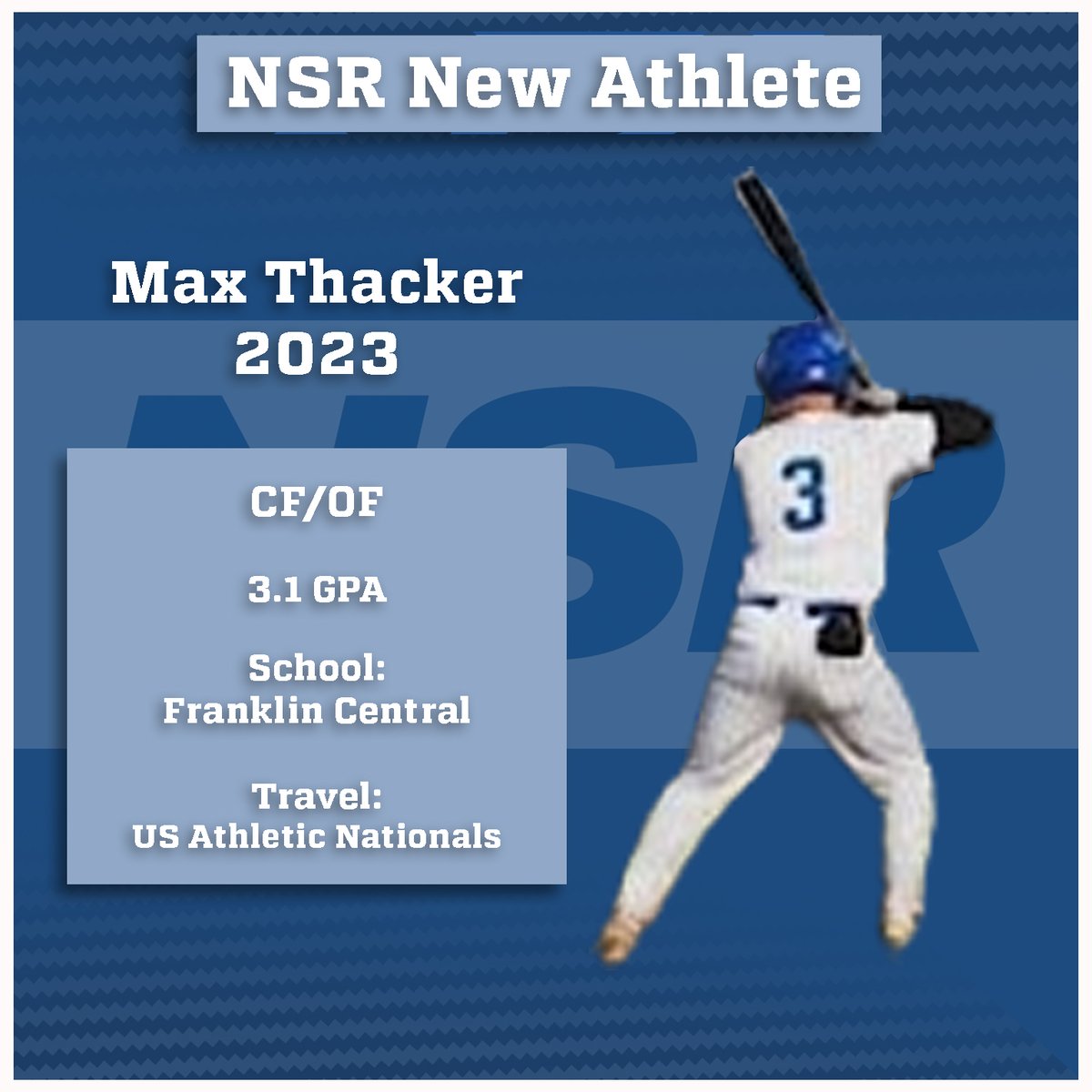 🚨⚾️Welcome to the NSR Family⚾️🚨

Max Thacker <a href="/MaxThacker03/">Max Thacker</a>
2023 @BaseballFlashes and <a href="/USAthletic/">USAthletic Baseball</a>
CF/OF

2022 Metrics
6.91  60
87 OV
86 EV
Gamer
Scrappy

<a href="/NSRNow/">NSR</a>

Max’s NSR Profile: 
evo.nsr-inc.com/prospect_detai…