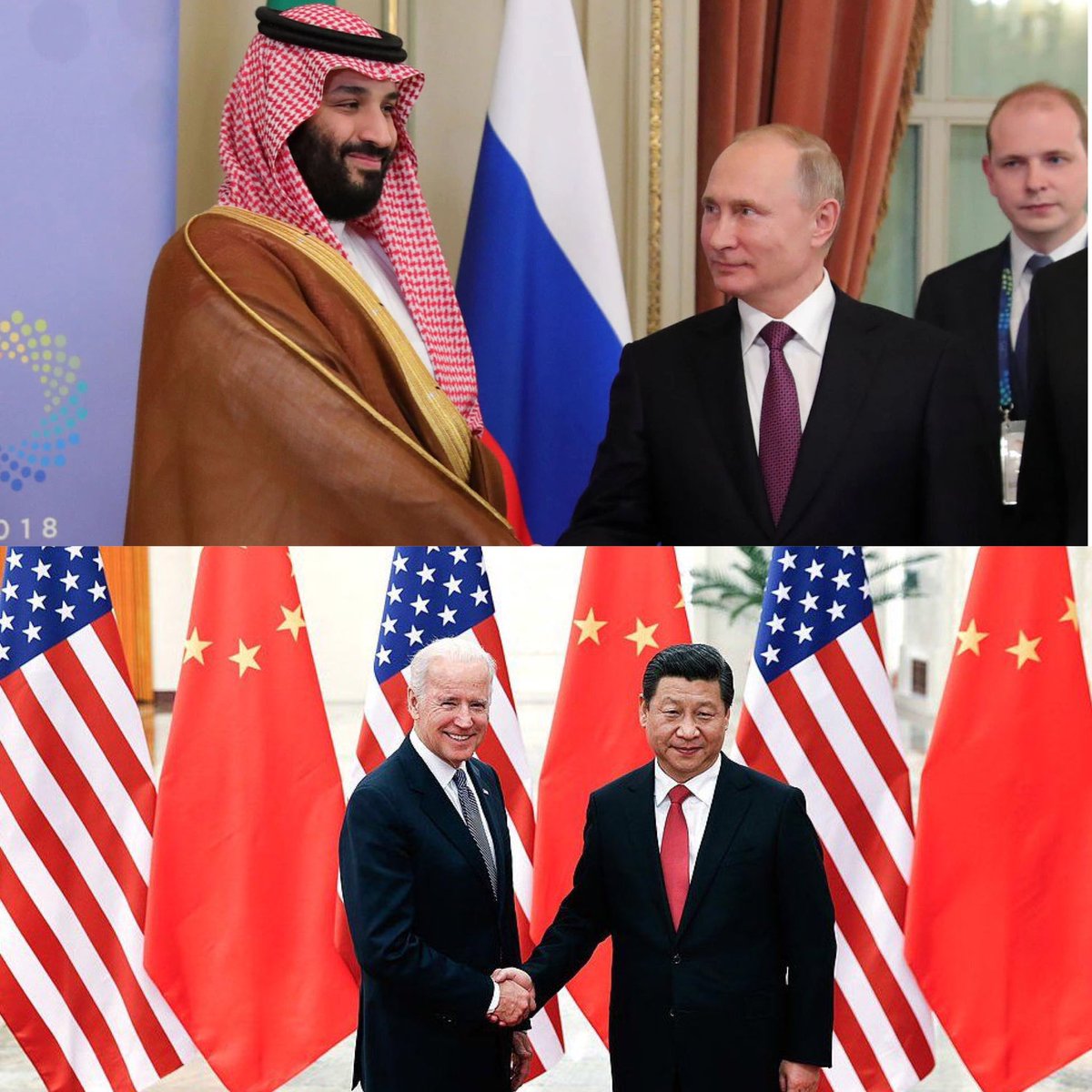 صحيفة "بوليتيكو": 

العواصم التي تقود مستقبل تشكل العالم الجديد الان هي واشنطن وبكين وموسكو والرياض