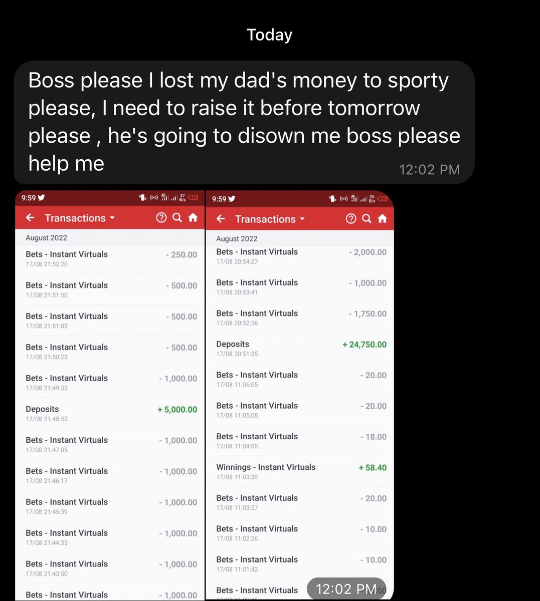 You use popsi money go dey fire virtual, life’s greatest lessons are learnt the hard way.