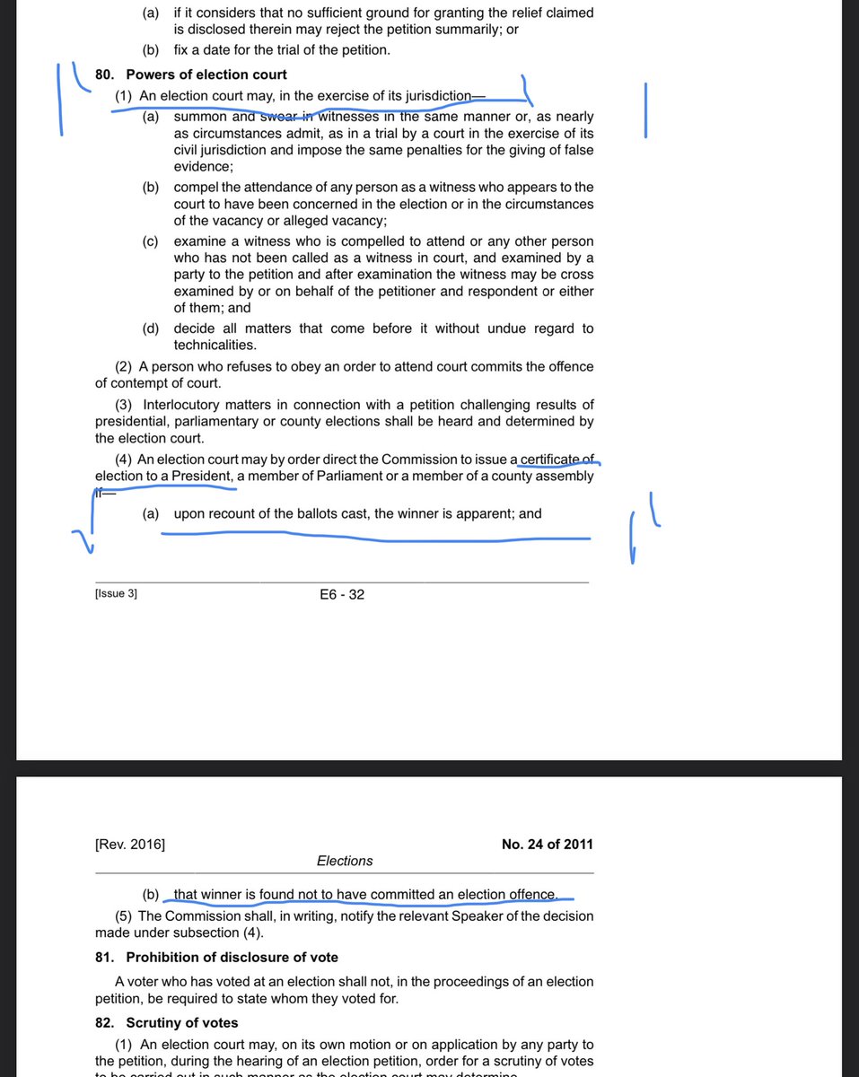 DonaldBKipkorir's tweet image. IEBC under its Chairman @ahmedissack7861 retained me to draft The Elections Act &amp;amp; The Campaign Financing Act. Both Acts are my drafting. But Jubilee MPs in their wisdom amended The Elections Act &amp;amp; added Section 80 (4) that Supreme Court can tally the votes &amp;amp; issue a Certificate.