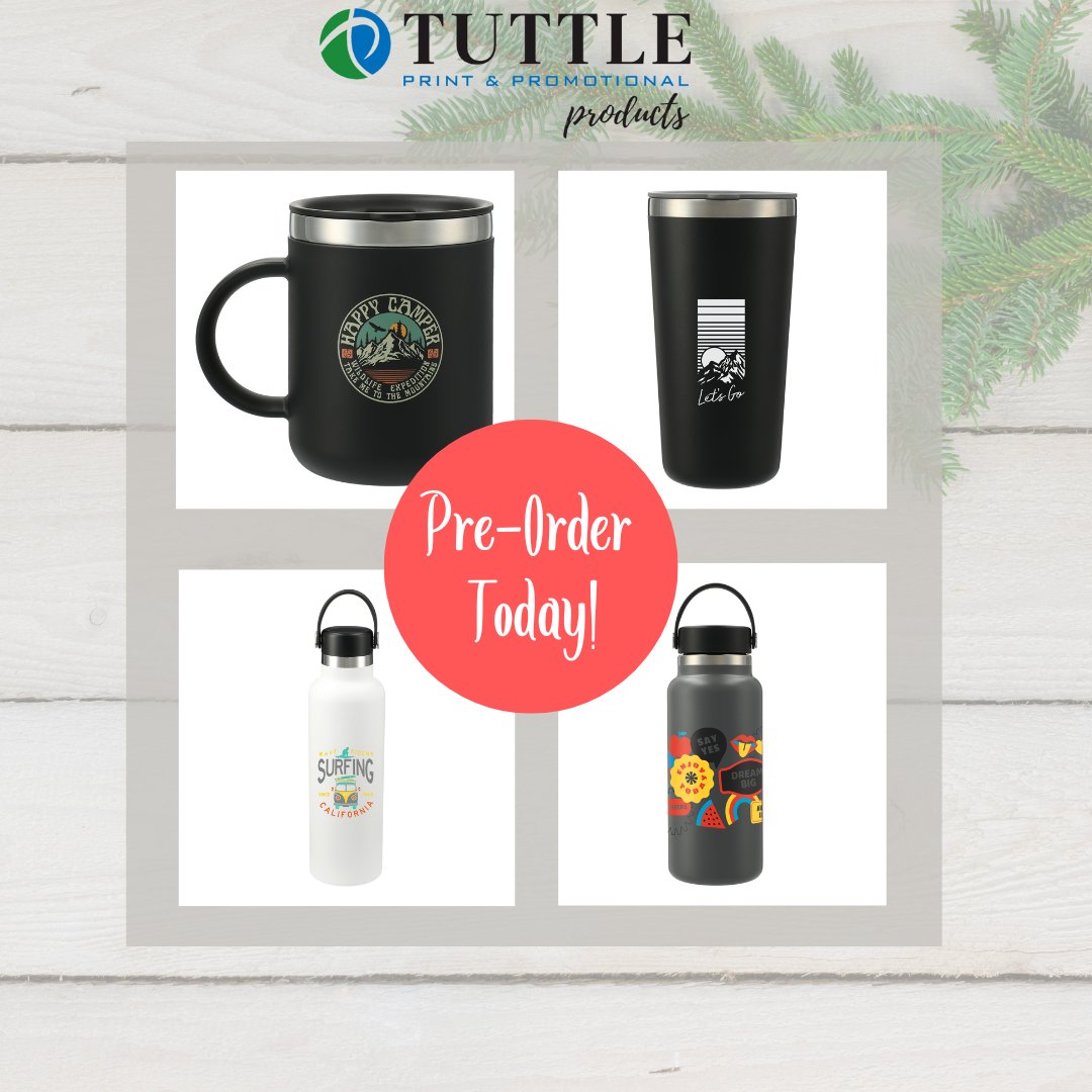 TuttlePrinting's tweet photo. Hydro Flask® is here, just in time for holiday gift season! Call us today to get started at 800-776-7682

#Tuttleprintsit #Hydroflask #brandedmerchandise https://t.co/UaqzLrmHLh