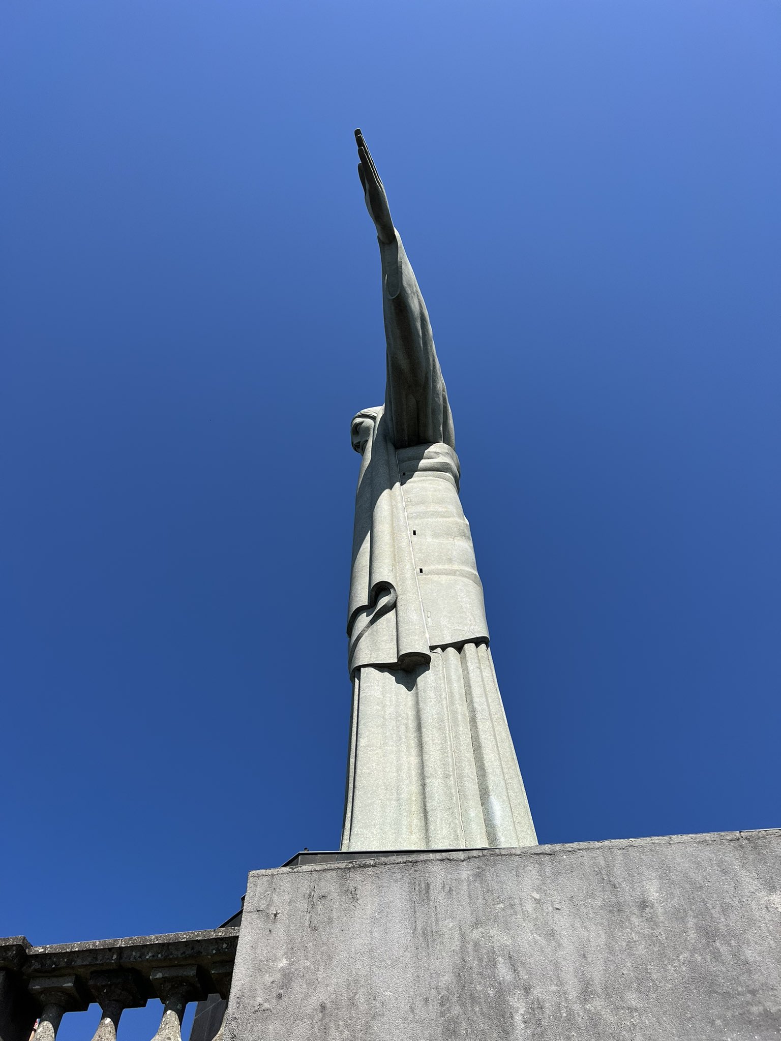 ricky montgomery on X: some pics of the T pose Jesus statue in brazil   / X