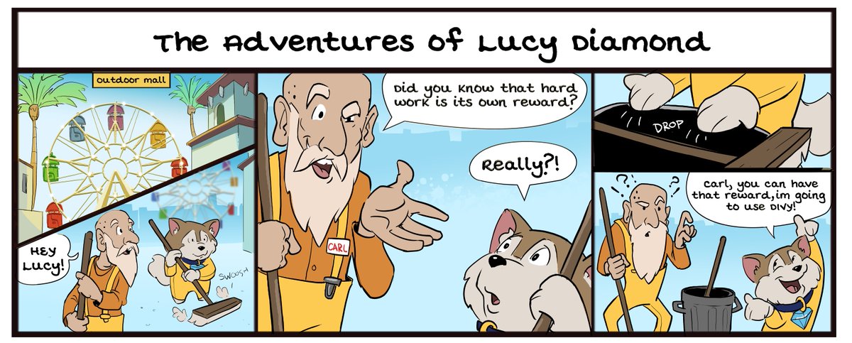 DivyRewards's tweet photo. Meet Lucy, the Divy Rewards mascot! She is the 1st friend in the Divy Rewards mobile app. She loves getting deals and sharing her experiences. Follow her to see what she will uncover next!!!  #experience #sharingexperiences #rewardsredefined #community https://t.co/BW2rST5uI4