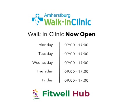 New Walk-In Clinic in Amherstburg! Find us here: bit.ly/3zkhkHU