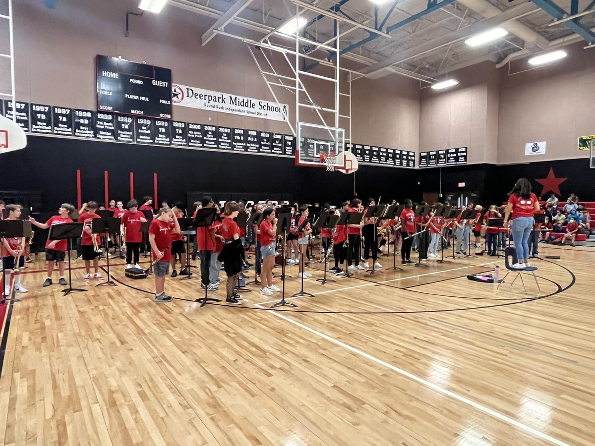 Deerpark Middle School (@deerparkms) on Twitter photo First Friday Welcome Back Pep Rally! School chants, teacher-student games, cheerleaders, band and a surprise performance! Can’t wait for this year! <a href="/RoundRockISD/">Round Rock ISD</a> <a href="/mrjlssmanning/">John Manning</a> <a href="/myam2/">Dr. Mya Mercer</a> <a href="/rrisdfinearts/">Round Rock ISD Fine Arts</a>
#BeKind #RangerPrideRecognize First Friday Welcome Back Pep Rally! School chants, teacher-student games, cheerleaders, band and a surprise performance! Can’t wait for this year! <a href="/RoundRockISD/">Round Rock ISD</a> <a href="/mrjlssmanning/">John Manning</a> <a href="/myam2/">Dr. Mya Mercer</a> <a href="/rrisdfinearts/">Round Rock ISD Fine Arts</a>
#BeKind #RangerPrideRecognize