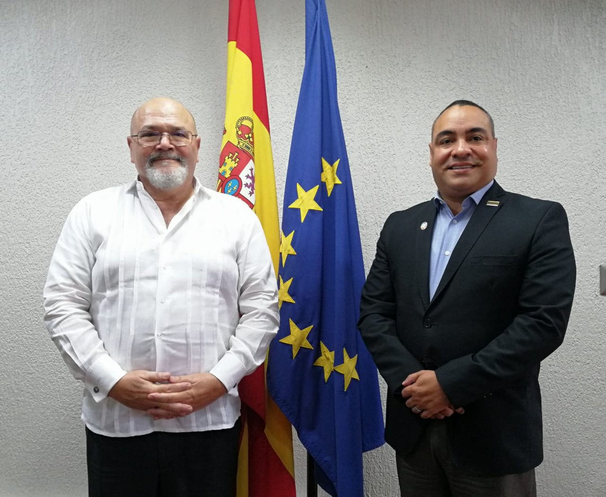 D. Rafael García, Coordinador General de la AECID en Costa Rica, se reunió con D. Jair Urriola, Secretario Ejecutivo de la @CCADSICA, con el fin de repasar acciones conjuntas en marcha y explorar futuras acciones en el marco de ARAUCLIMA y con Fondos Delegados de la Unión Europea