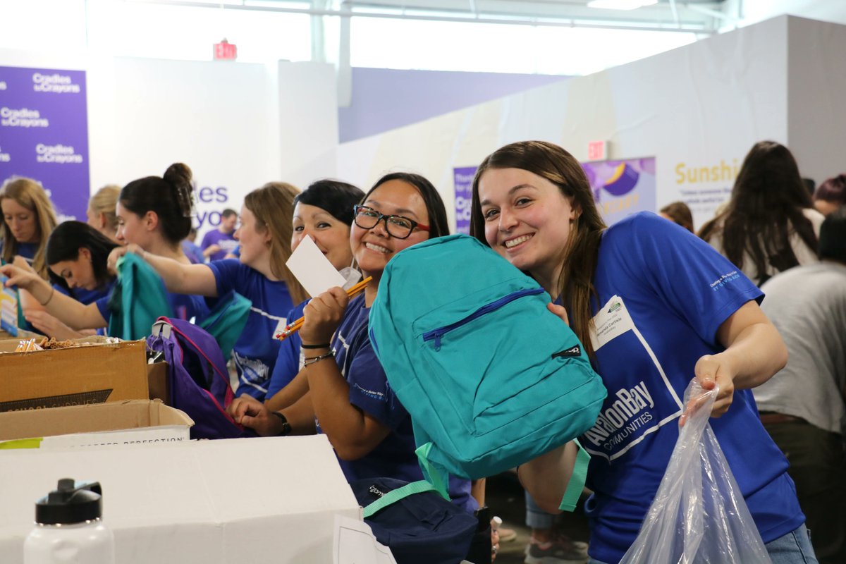 c2cboston's tweet photo. Thank you, @AvalonBay, for being a #ReadyforLearning Gold Supporter and for your team's hard work filling backpacks at our Backpack-A-Thon! Together, we're helping children feel prepared to thrive in the classroom.
#cradlestocrayons #school #backtoschool #backpackathon https://t.co/mTb1F88kok