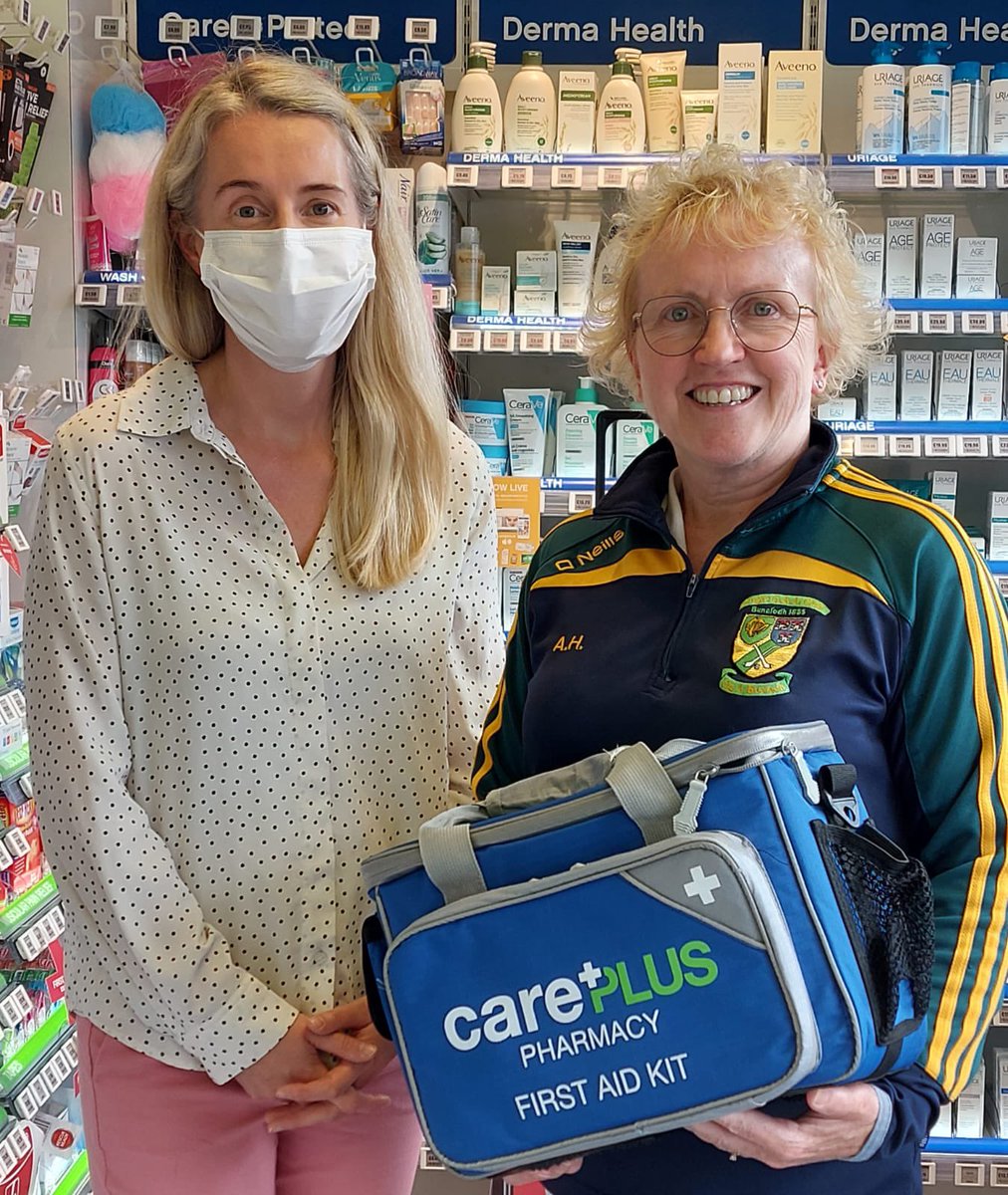 The lovely people at Spooner's CarePlus Pharmacy in Cypress Park, kindly sponsored a fully equipped First Aid bag for the Junior 4 Camogie team.All set now for whatever Championship 2022 throws at us.Many thanks to Cormac and Eleanor and good luck to our girls in the Championship