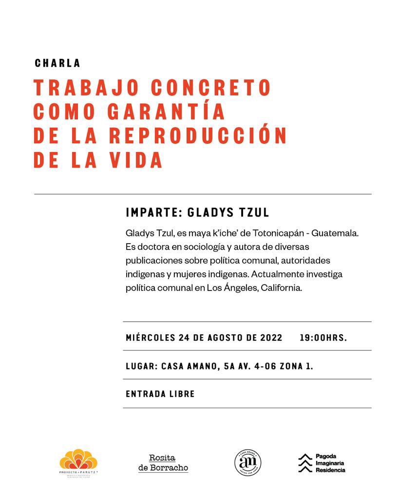 soydelfuego's tweet photo. Estoy tan Feliz de anunciarles esta charla impartida por @GladysTzul 🔥

Cuando la conocí y la empecé a leer, me di cuenta de que vale la pena luchar por colocar nuestra palabra, la de nuestros territorios y la de los abuelos y abuelas que nos anteceden. 

¡Entrada libre! https://t.co/2tDmKToETX