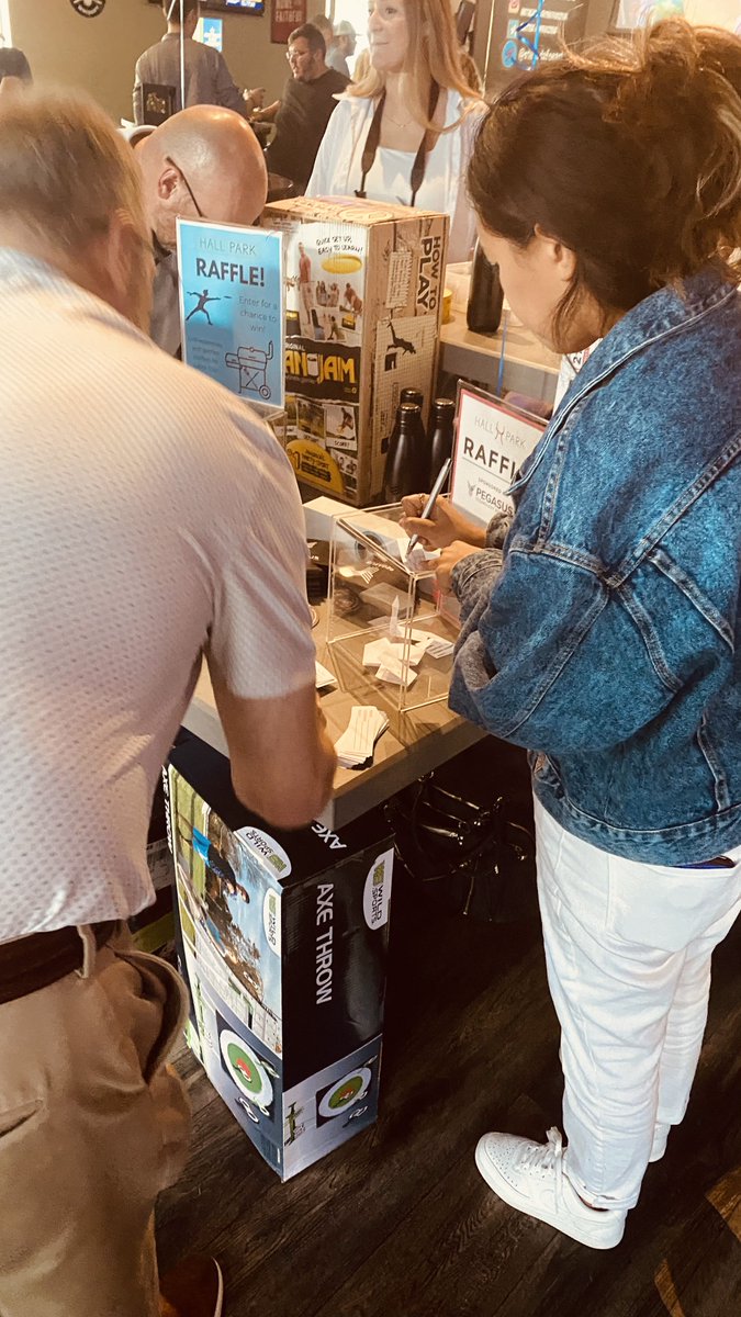 Pegasus__Tech's tweet photo. We sponsored the @HALLParkFrisco monthly happy hour at The Frisco Bar &amp; we had a great time! There were food,drinks,raffles &amp; a packed house! Congratulations to Aidan D'Agostino who works at QCD for winning the Pegasus drawing for an Apple Watch! #hallpark #pegasustechsolutions https://t.co/sqWC2LjXjl