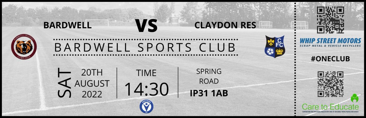 The reserves start the season with a tough away fixture against last season’s trophy gatherers <a href="/BardwellSC/">Bardwell Grizzlies</a>. #SeasonStarts #LifeInDivisionTwo #OneClub <a href="/whipstreet/">Whip Street Motors</a> 💙🖤