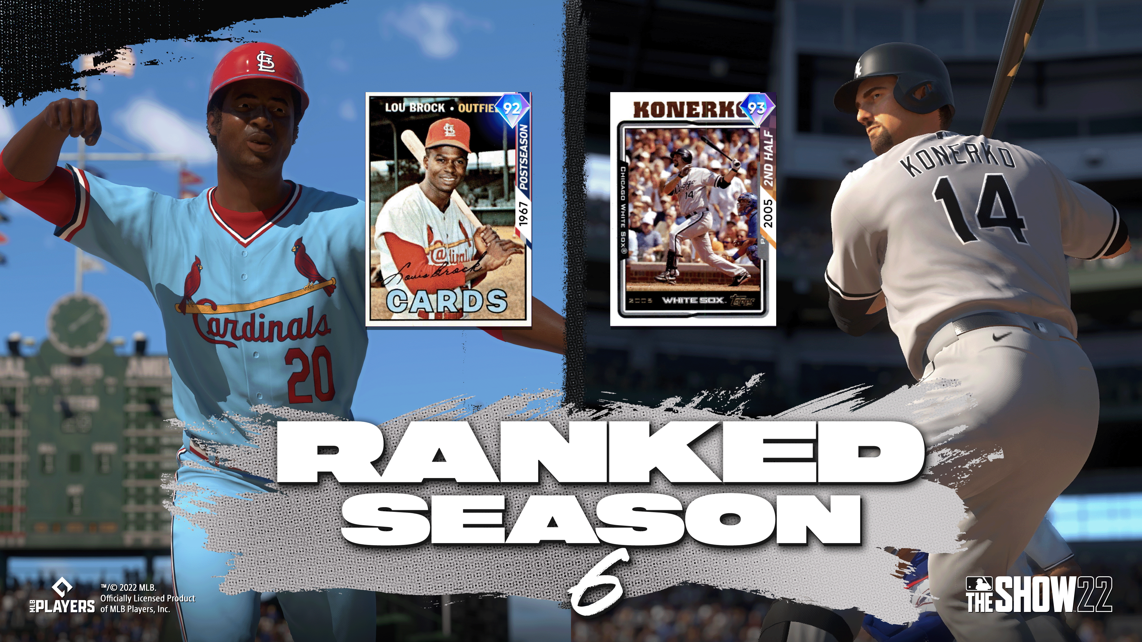 MLB The Show on X: Ranked Seasons 6 is getting here this Monday! 📈 Make  it to the Pennant Race and get 2005 2nd Half Paul Konerko and a 1967  Postseason Lou