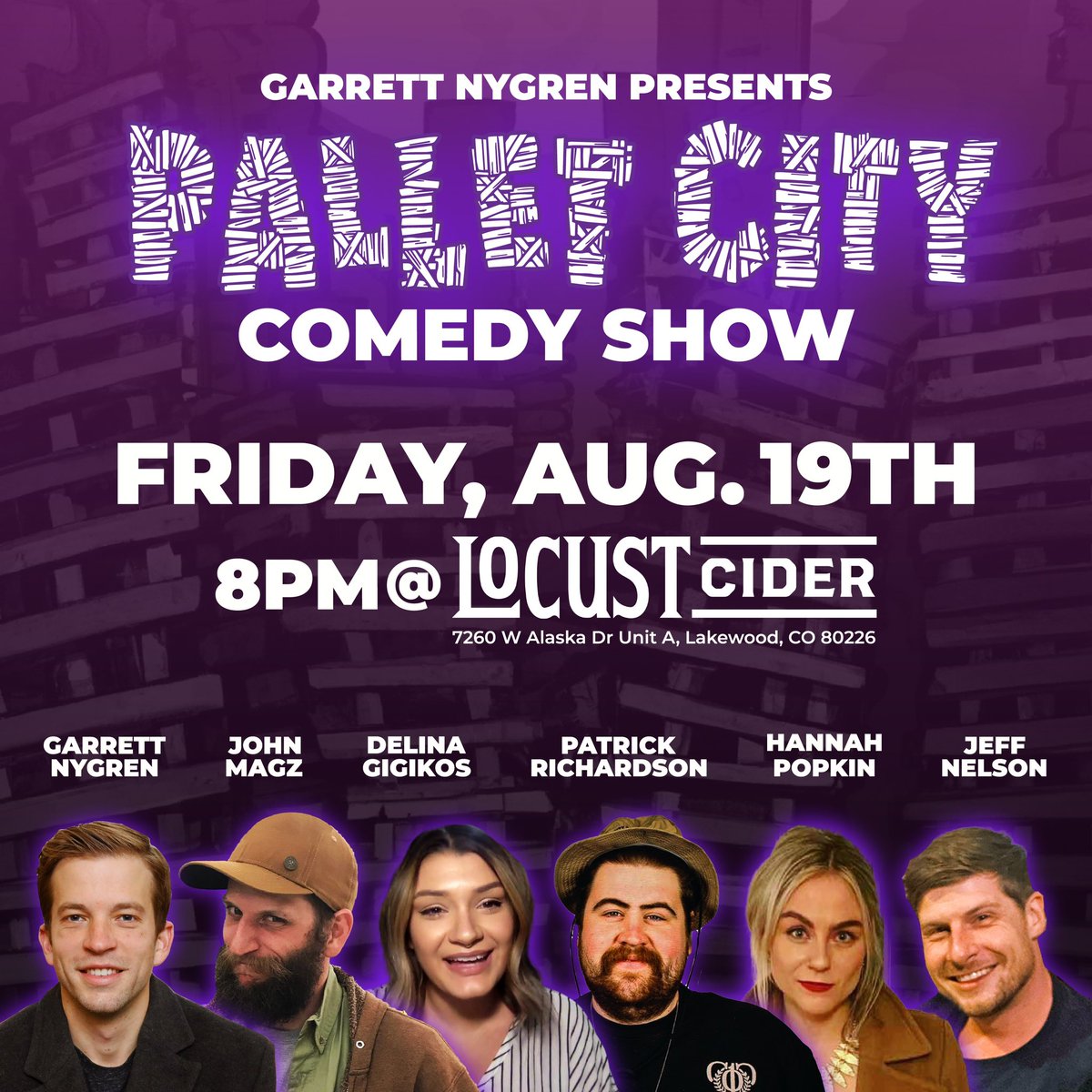 Palletcityshow's tweet photo. Tonight! @LocustCider 8pm. We are looking forward to laughing with you and sharing a delicious cider. Cold Press is our personal favorite! 🍎🍏#locustcider #palletcitycomedy https://t.co/3hvDLllyPM
