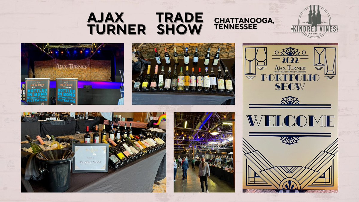 Chuck Bishop was at the @ajaxturner trade show in Chattanooga, Tennessee representing Kindred Vines! Chuck is the Purchasing Manager at KVIC and presented a variety of our wines this past week at the show.