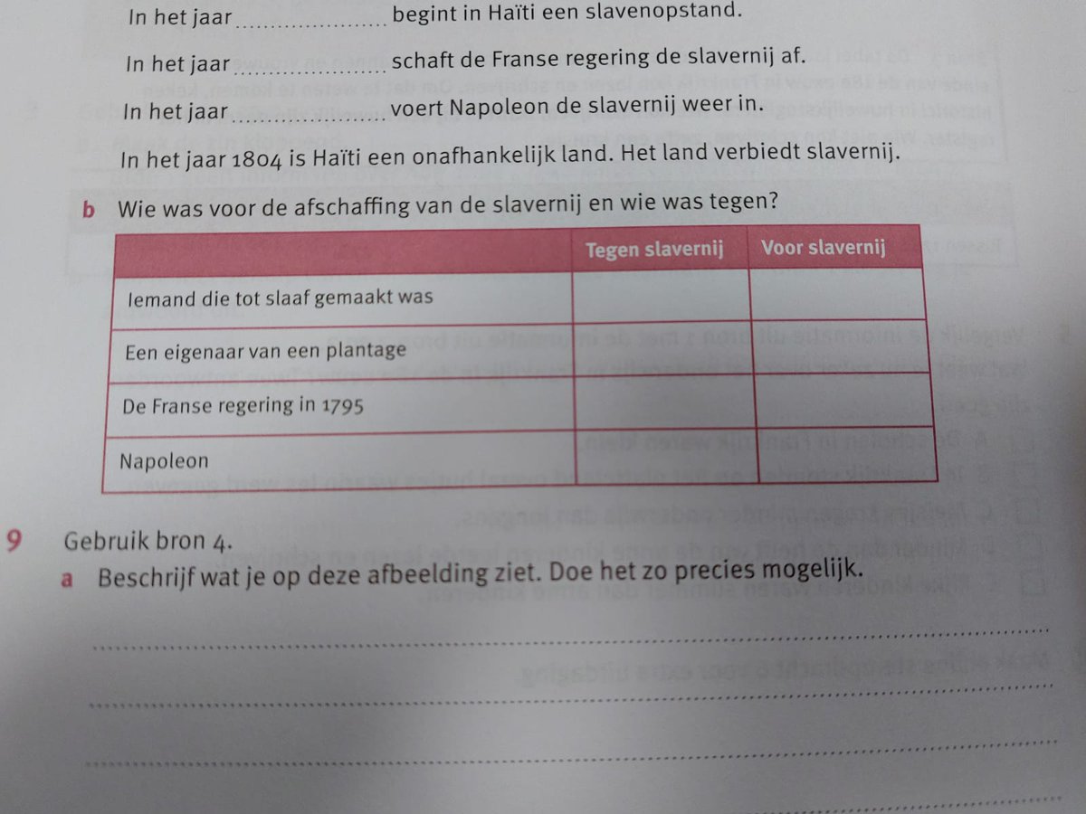makesabe's tweet photo. Let op de vraag die bij b gesteld wordt en kijk vervolgens naar de antwoord mogelijkheden. Merkt u de omkering op? Dit leerboek is voor 1e jaars vmbo kader. @Malmberghelpt @malmbergpo https://t.co/i7X1qYhOSE