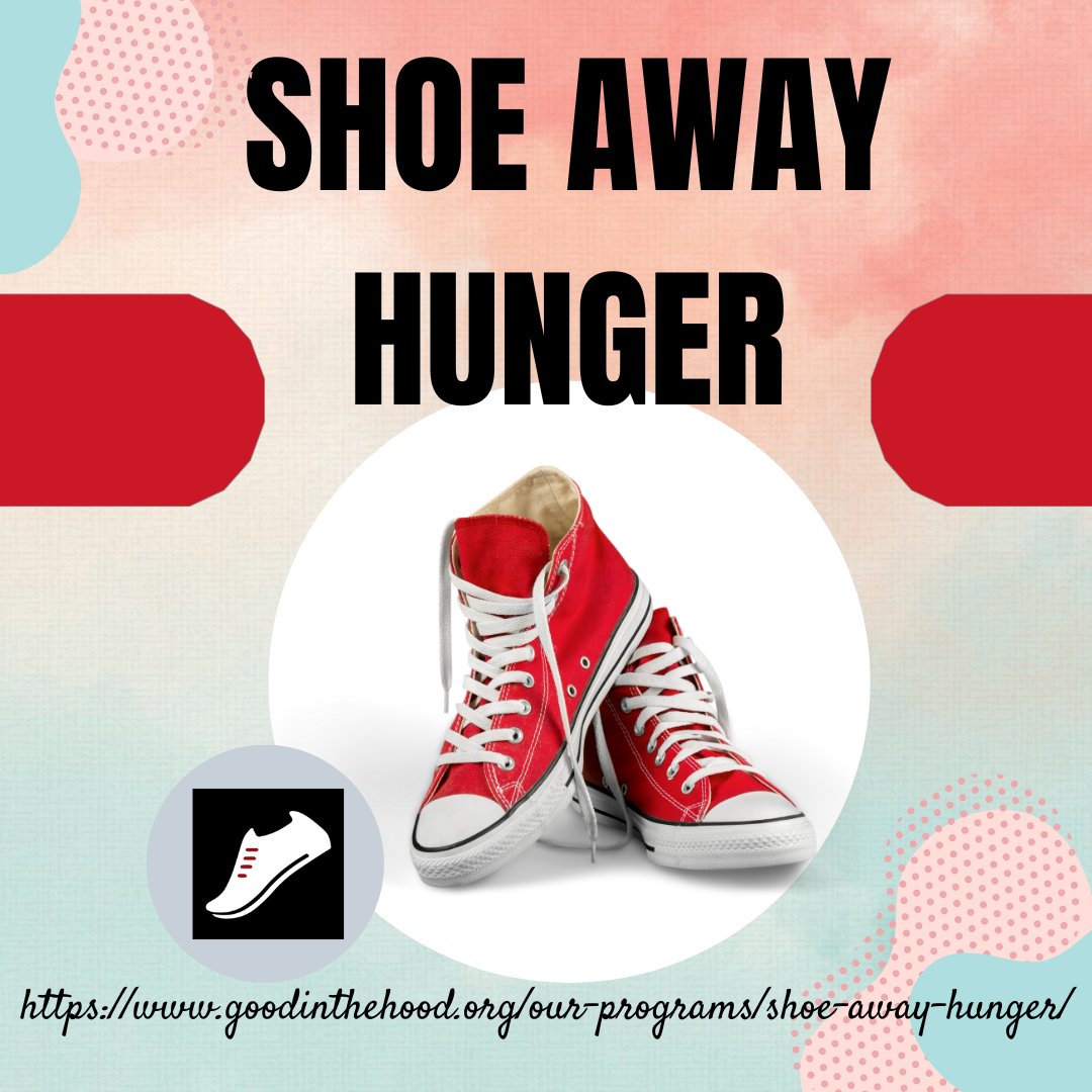 HAVE YOU HEARD ABOUT OUR SHOE AWAY HUNGER PROGRAM? 🥾👠🥿👢👟
 
YOU CAN LEARN MORE BY CLICKING THE LINK BELOW: 
loom.ly/33VCNfU 

Thank you so much for your kind support and have a MAKE A DIFFERENCE DAY!