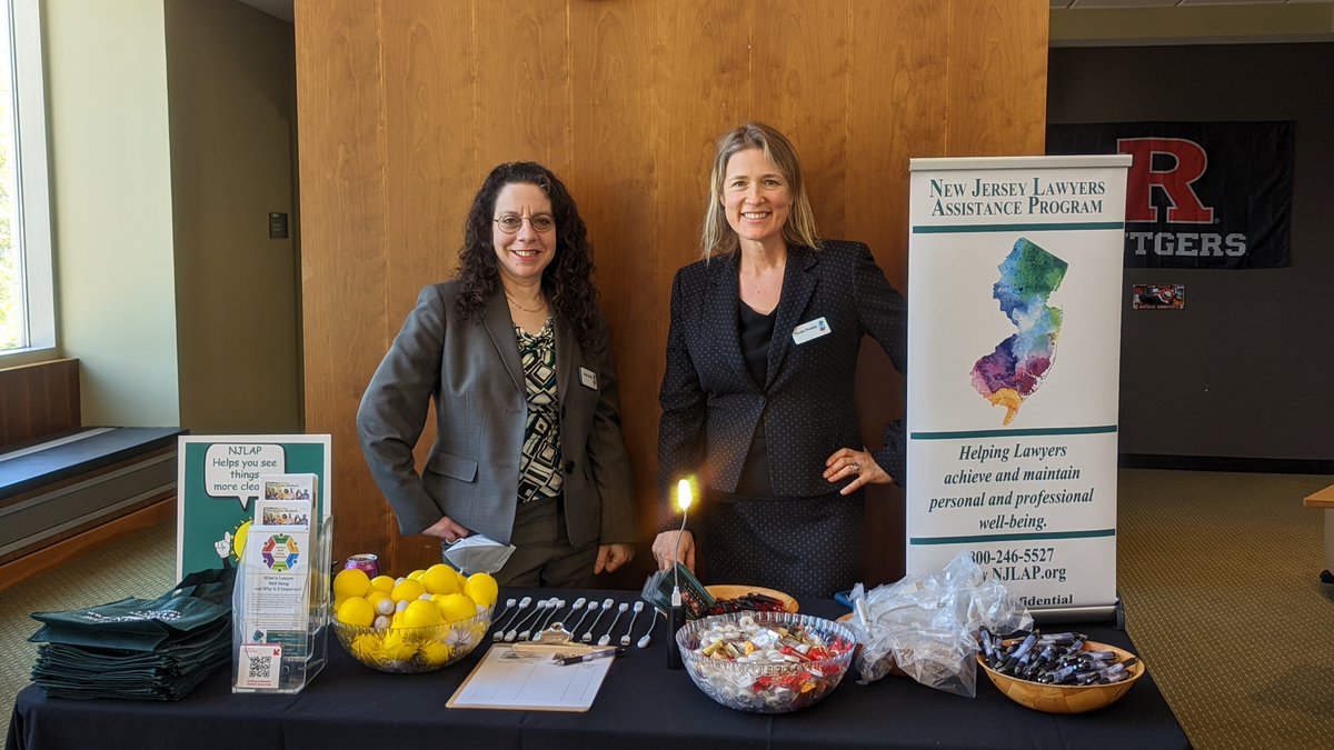 aglevine's tweet photo. We're all smile at Rutgers Law Camden because we love talking to 1Ls and student leaders at law student association fairs. This week we are visiting all three NJ Law schools. NJLAP is here to support NJ law students, law graduates, lawyers and judges throughout their careers. https://t.co/VioGiWDWi1